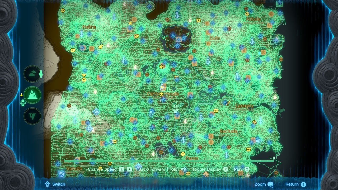 Here's What My Hero's Path Looks Like After 100%ing Zelda ToTK's Map Without Looking Up ANYTHING
