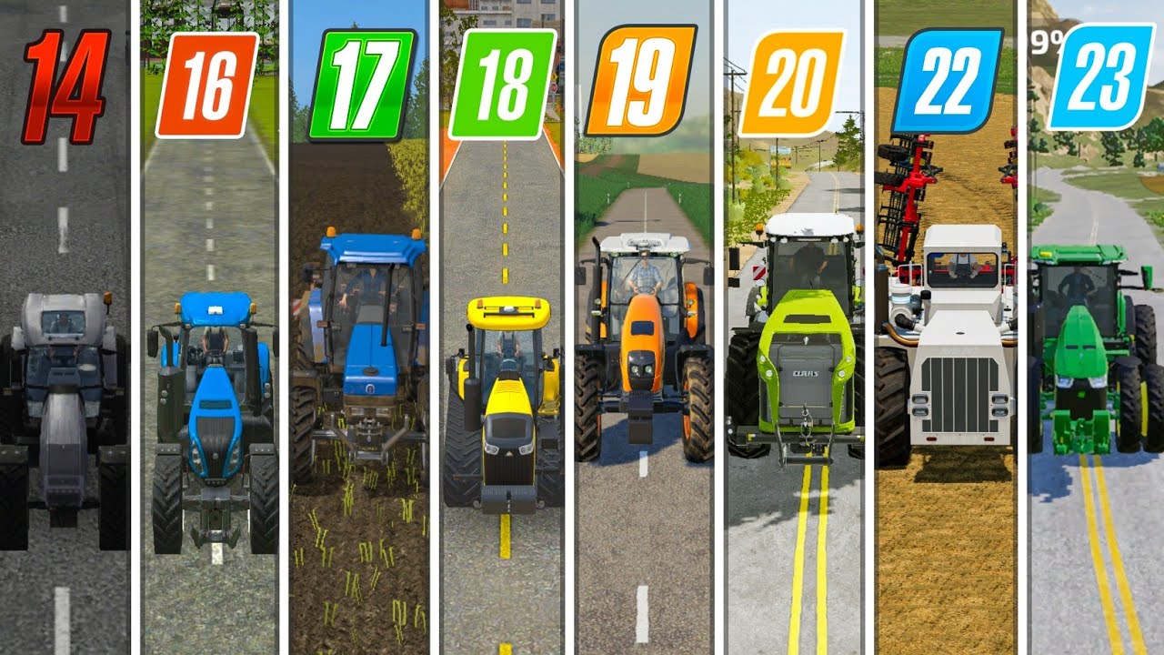 Fs14 Vs Fs16 Vs Fs17 Vs Fs18 Vs Fs19 Vs Fs20 Vs Fs22 Vs Fs23 In This Video | Comparison Gameplay |