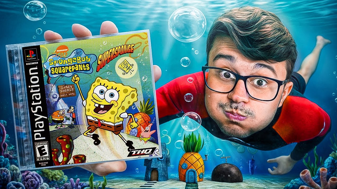 O primeiro JOGO do BOB ESPONJA para PLAYSTATION