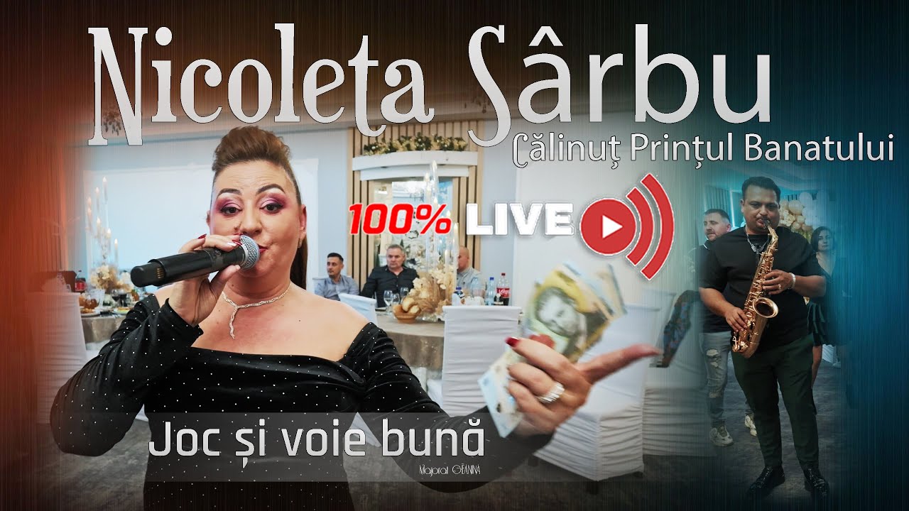4K || Nicoleta Sarbu si Calinut Printul Banatului LIVE 2025 || Joc si voie buna || Majorat Geanina