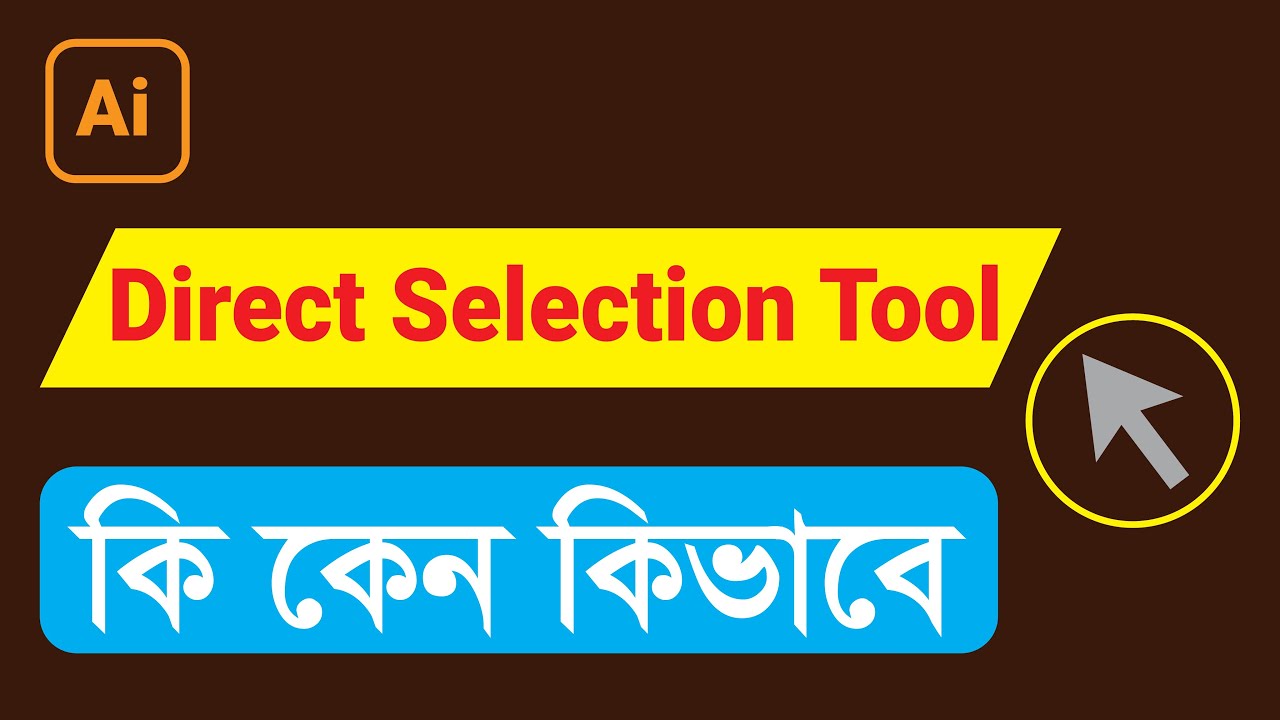 Direct Selection Tool in Illustrator cc A to Z Tutorial Bangla 2023