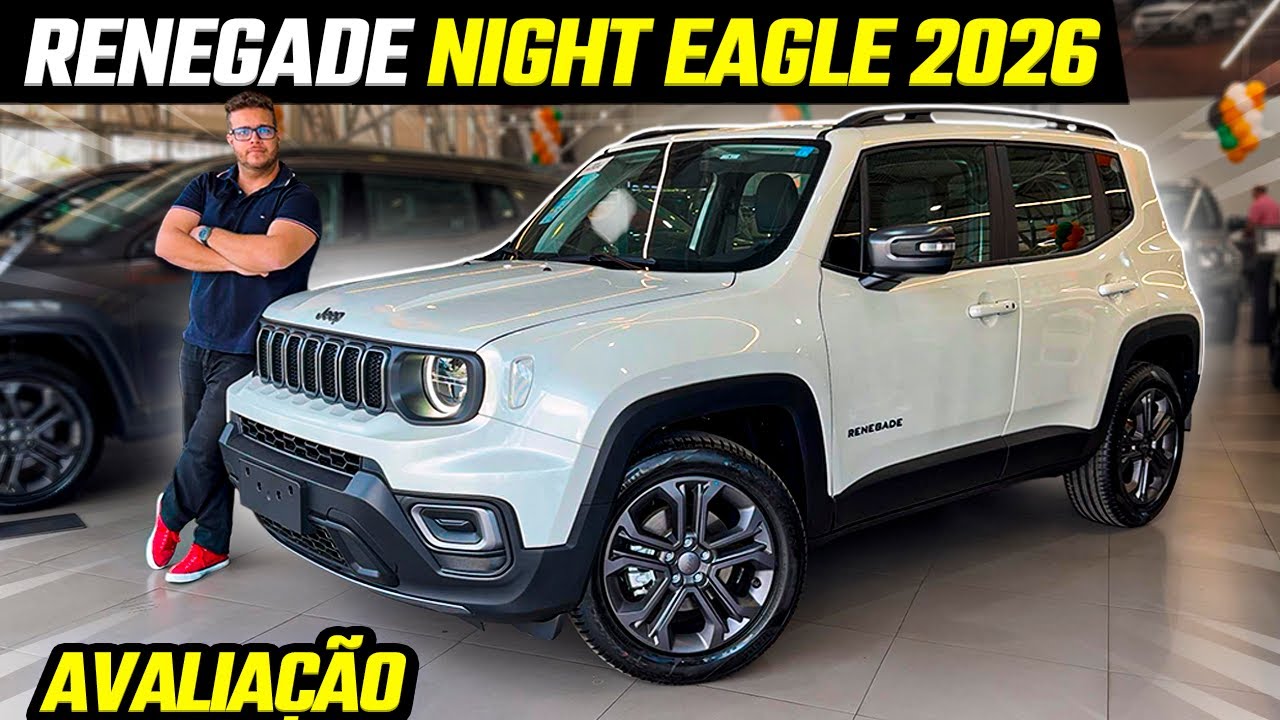 AVALIAÇÃO NOVO JEEP RENEGADE NIGHT EAGLE 2026 - AGORA R$ 15 MIL MAIS BARATO