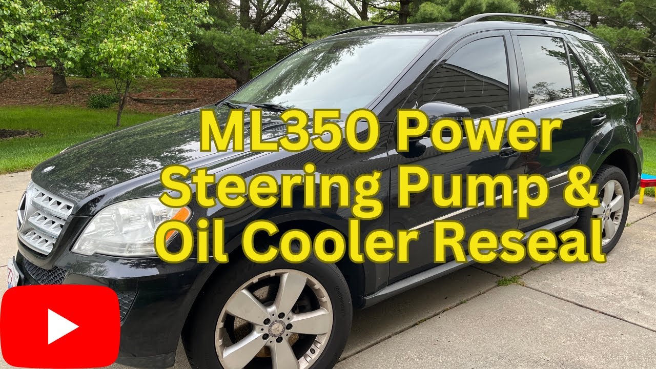 ML350 W164 Power Steering Pump Replacement & Reseal of the Oil Cooler