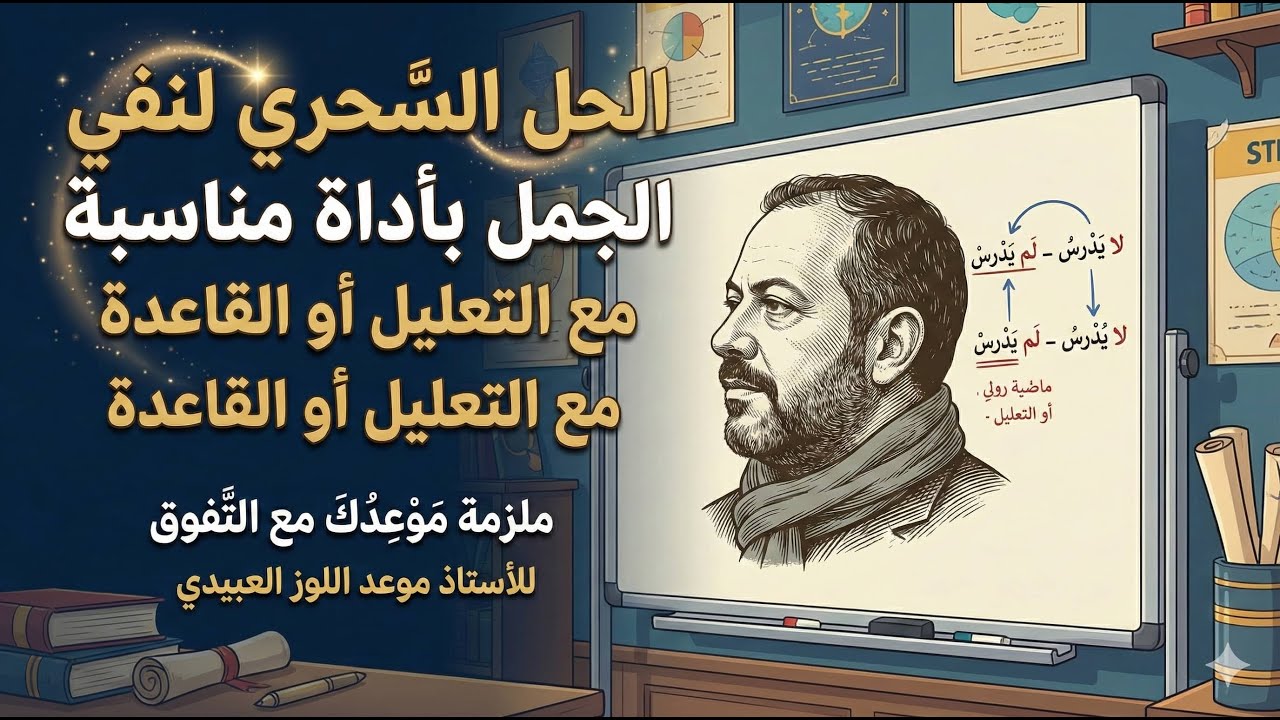 الحل السحري لفك شفرة سؤال (أنف ما تحته خط مع ذكر القاعد)