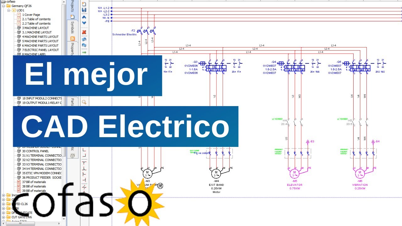 COFASO - SOFTWARE para diseño de ESQUEMAS y TABLEROS ELECTRICOS