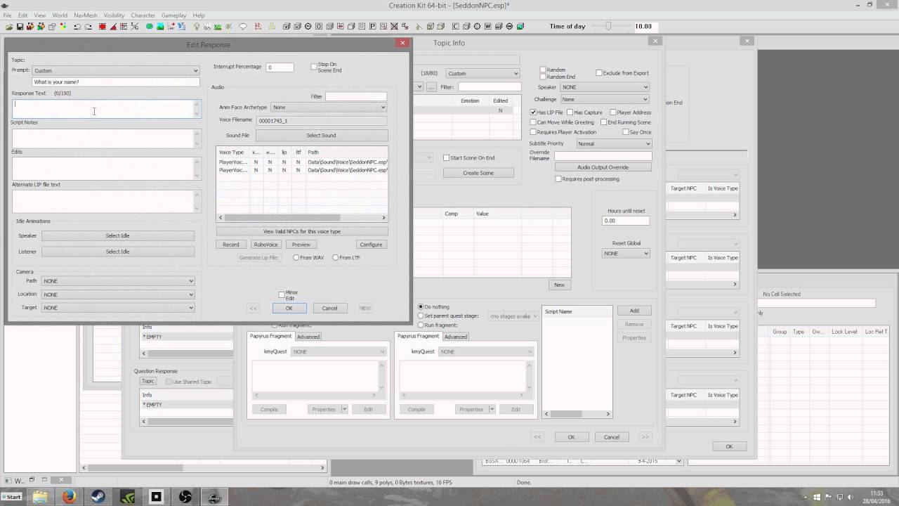 Fallout 4 Creation Kit Tutorial  - Basic Dialogue