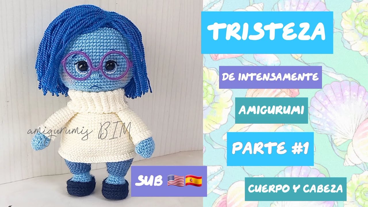 ГРУСТЬ интенсивно #амигуруми #легко ЧАСТЬ 1/2 СУБ🇺🇲🇪🇸