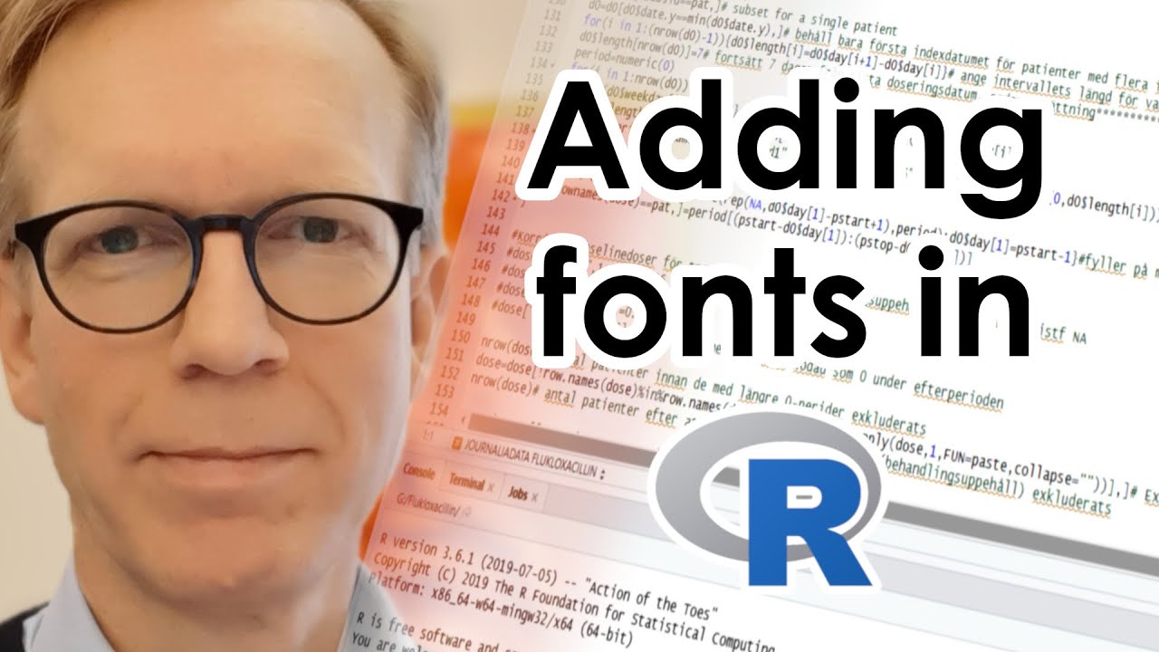 Adding fonts in R