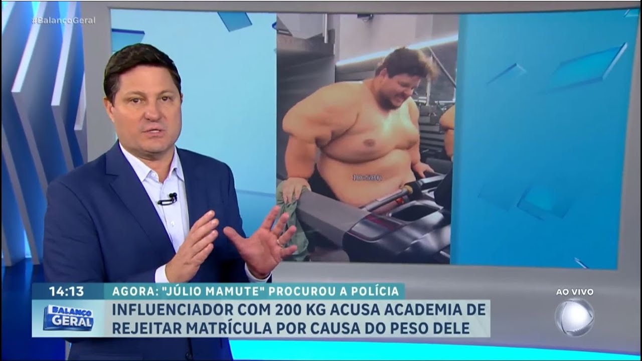 Influenciador obeso denuncia academia por gordofobia depois de ter sua matrícula negada