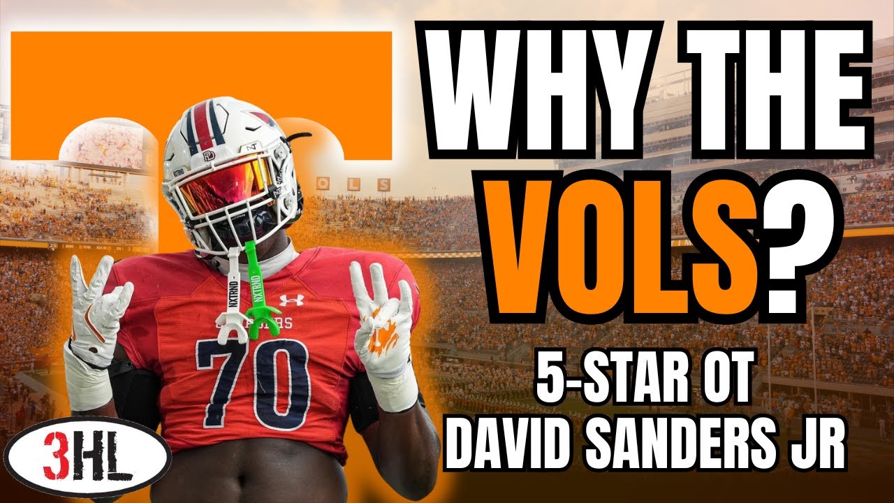 5-Star OL Recruit David Sanders Jr. Talks Signing with Tennessee