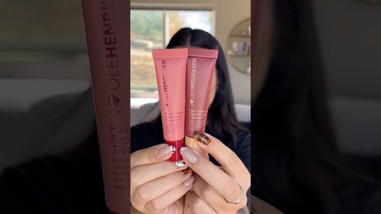 Ole Henriksen Lip Treatment Strawberry Sorbet 🍓 + Coco Cr&egrave;me 🍫 #lipgloss #olehenriksen