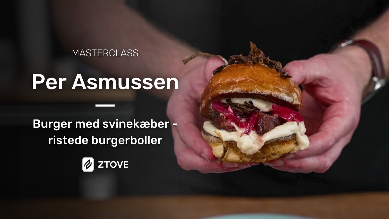 Burger med svinek&aelig;ber | Masterclass #6 med Per Asmussen | Lav en luksus burger med temperaturstyring