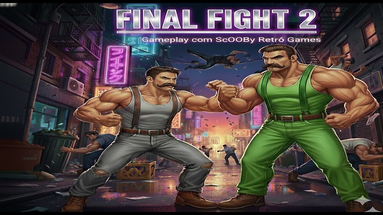 Final Fight 2 (SNES) - Game Play Até Zerar Com @ScOoBy_Retro_Games