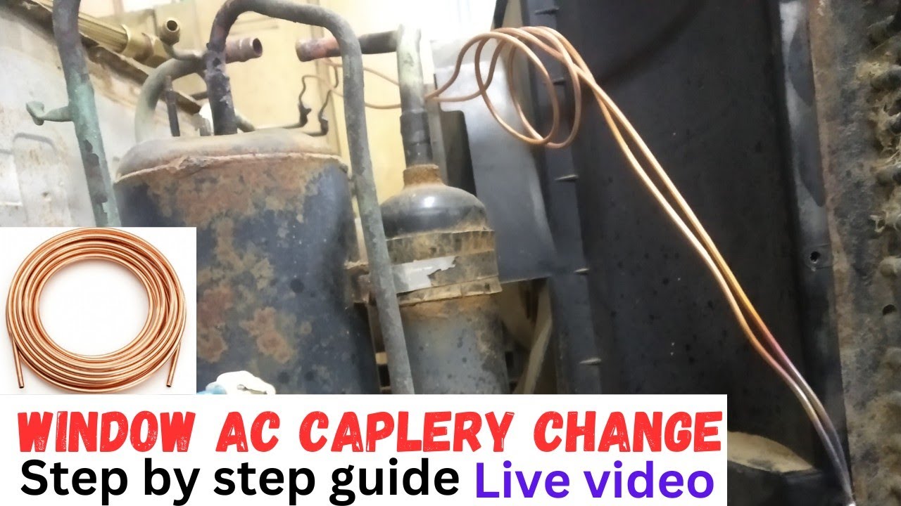 How to change capillary tube A window AC#window AC ka capillary kaise change karte hain step by step