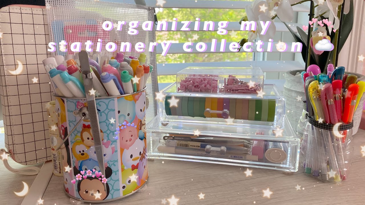 organizing my stationery collection 🧃
