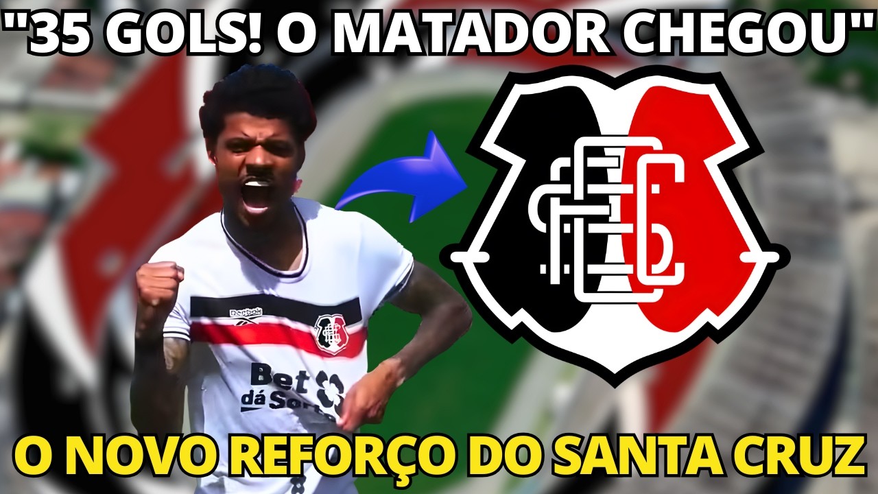 ⚫⚪🔴🚨 ELE CHEGOU! O NOVO REFORÇO DO SANTA CRUZ TEM NÚMEROS QUE NINGUÉM ESPERAVA! 🏟️