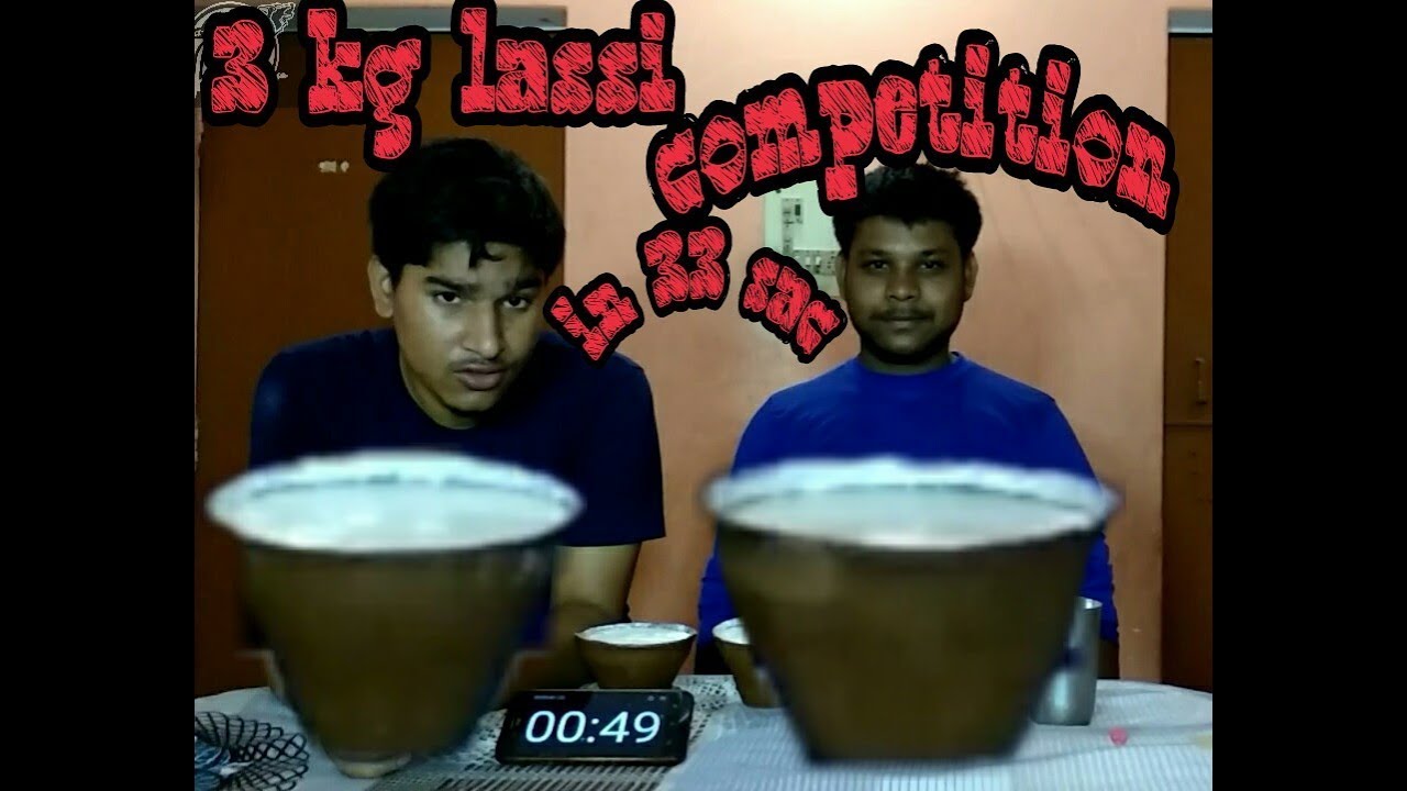 3kg lassi challenge by eating brother