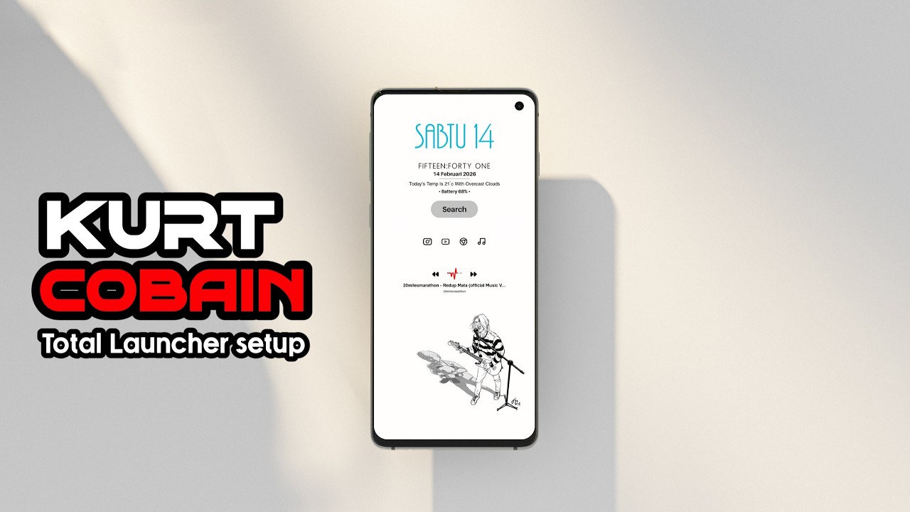 Tema KURT COBAIN Untuk Semua Android || The Best Nova Launcher Setup 2026