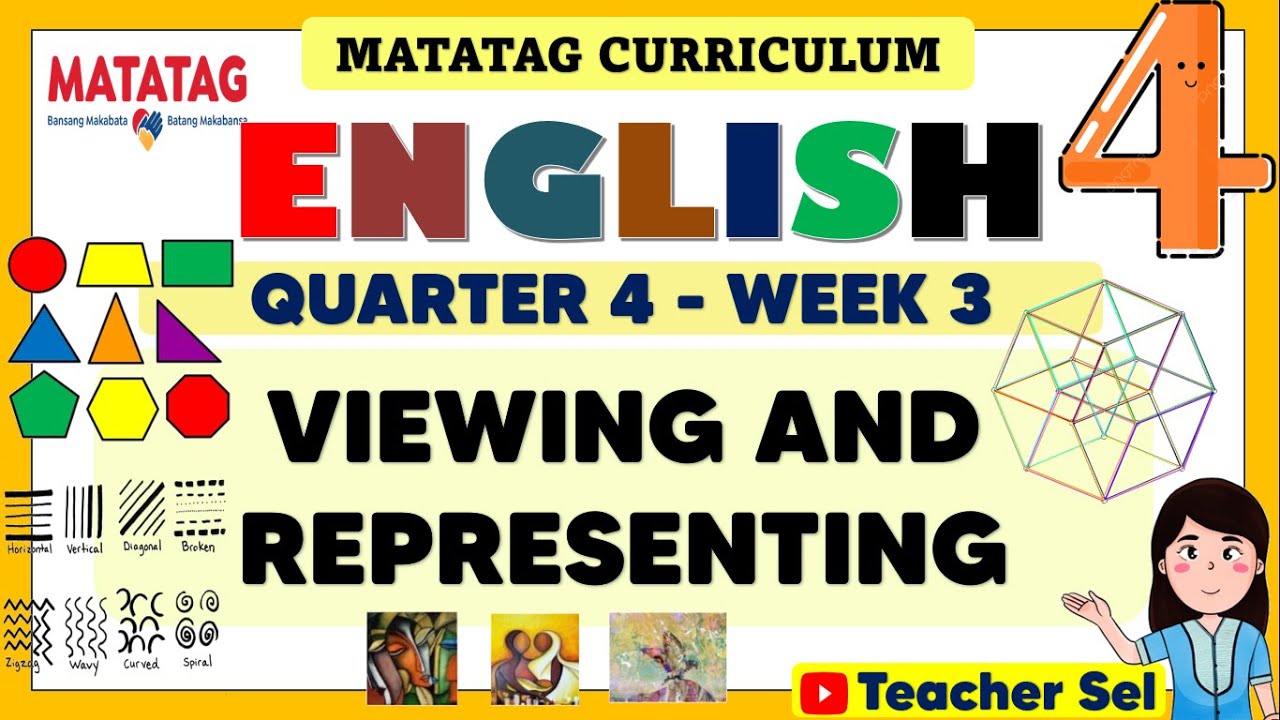 ENGLISH 4 QUARTER 4 WEEK 3 MATATAG - VIEWING AND REPRESENTING