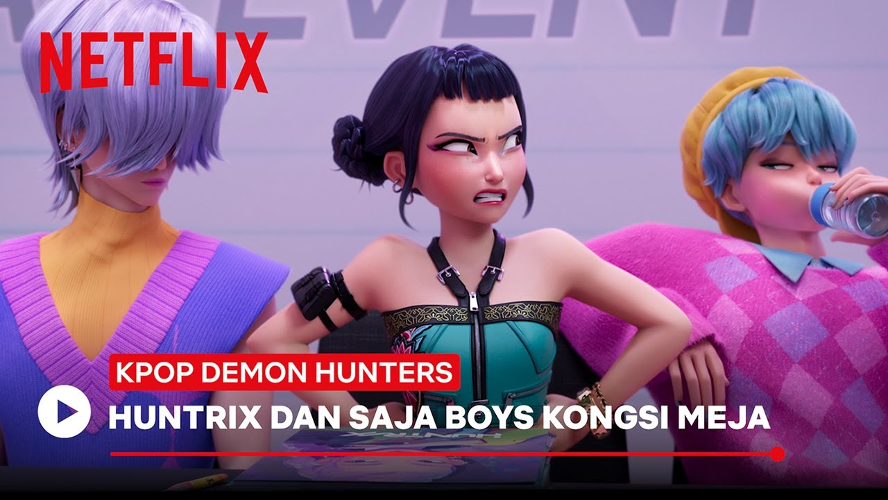 Huntrix Dan Saja Boys Kongsi Meja | KPop Demon Hunters | Netflix