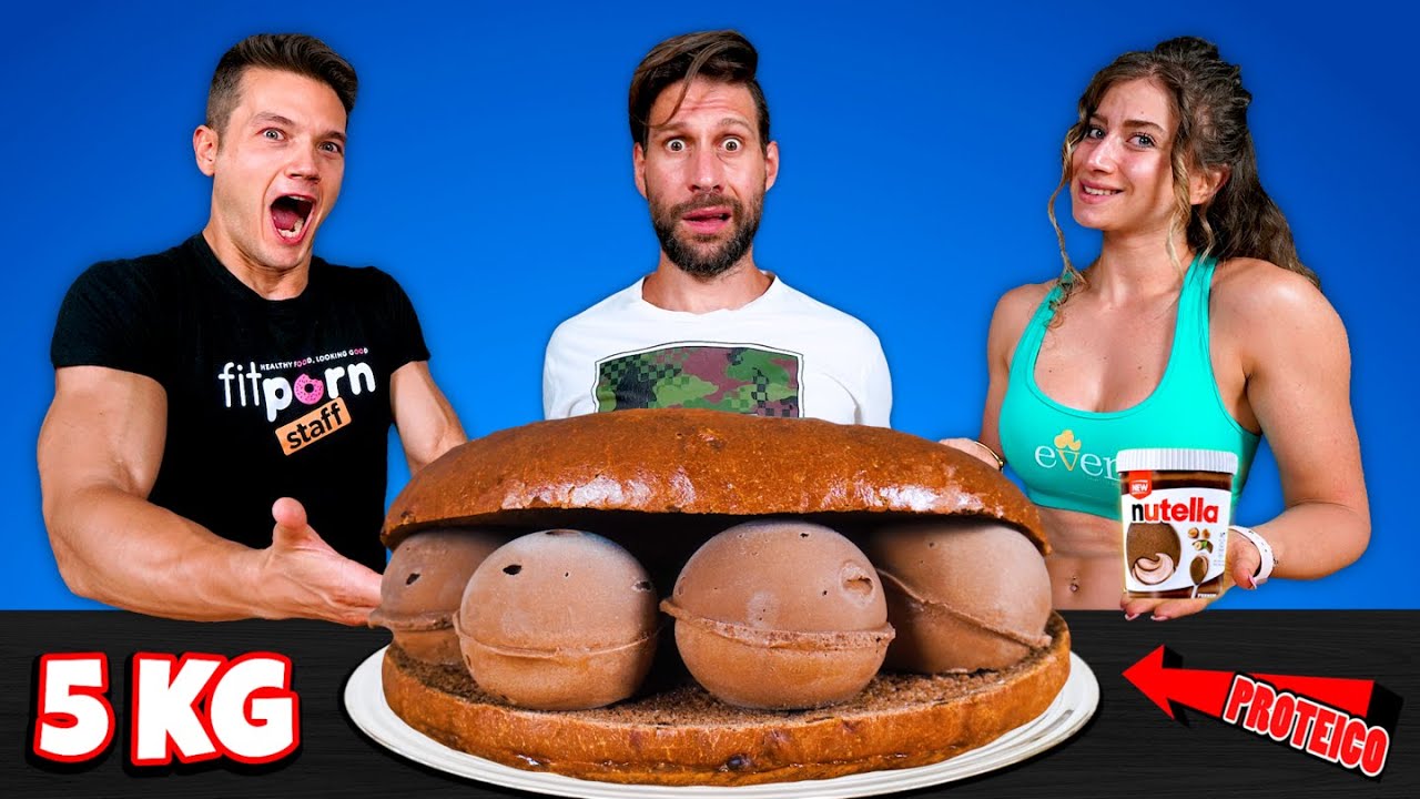 Mangio 5 KG di GELATO “NUTELLA” con PANGOCCIOLO GIGANTE! Cucinato dai @2foodfitlovers