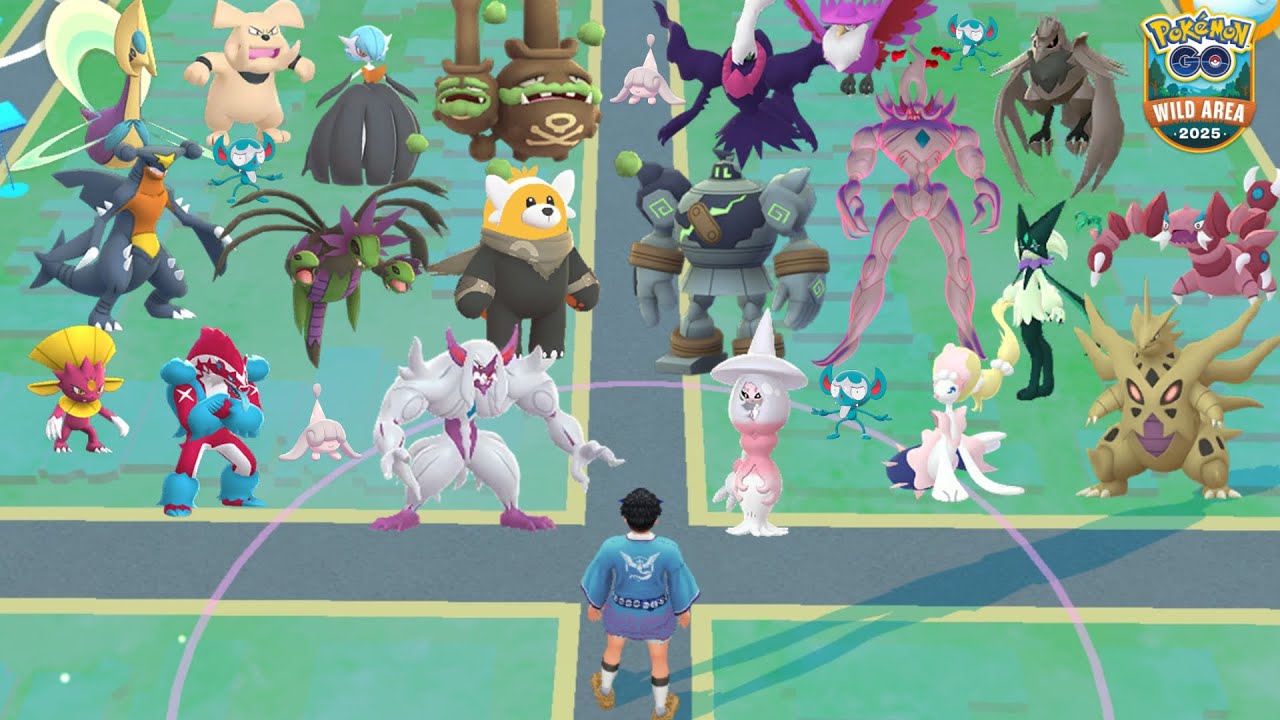 Экстремальное сияющее безумие с могучими покемонами в Pokemon GO Wild Area 2025