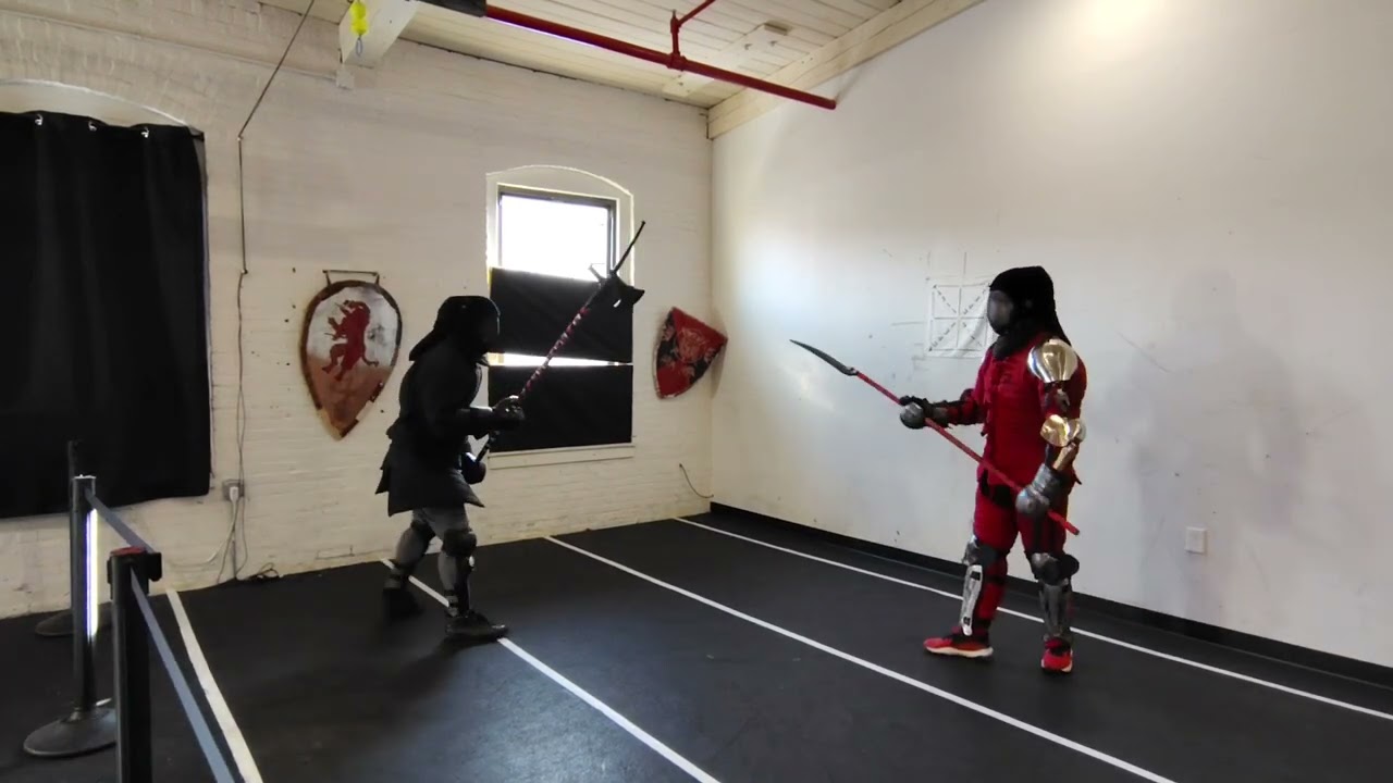 Ryan vs Luke polearm sparring (2/1/26)