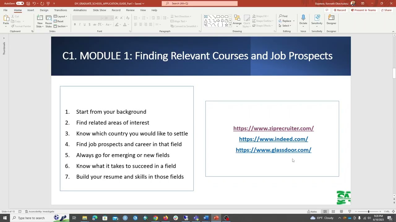 Chapter 1 (Part 1): Finding the right Academic Program for Scholarship and Admissions