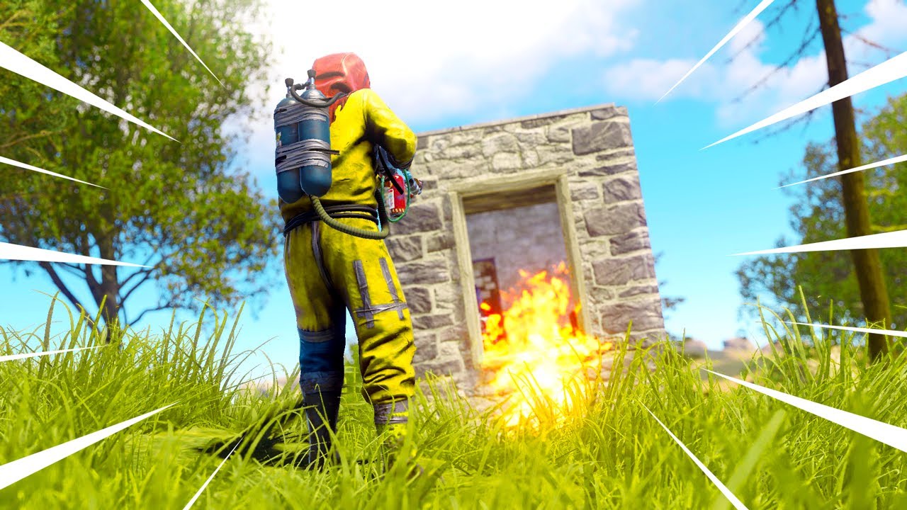 These FLAME RAIDS are better than my C4 RAIDS.. (SOLO VANILLA RUST #7 S64)