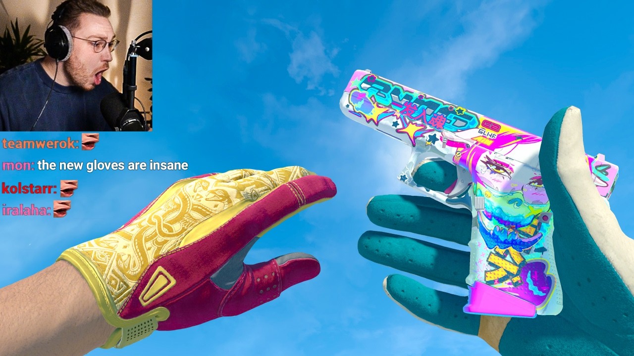 ohnepixel amazed by CS2's newest gloves & skins