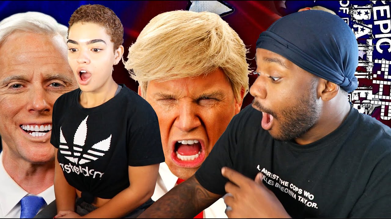 SHE NEVER HEARD OF ERB!!! | Donald Trump vs Joe Biden. Epic Rap Battles Of History [REACTION]