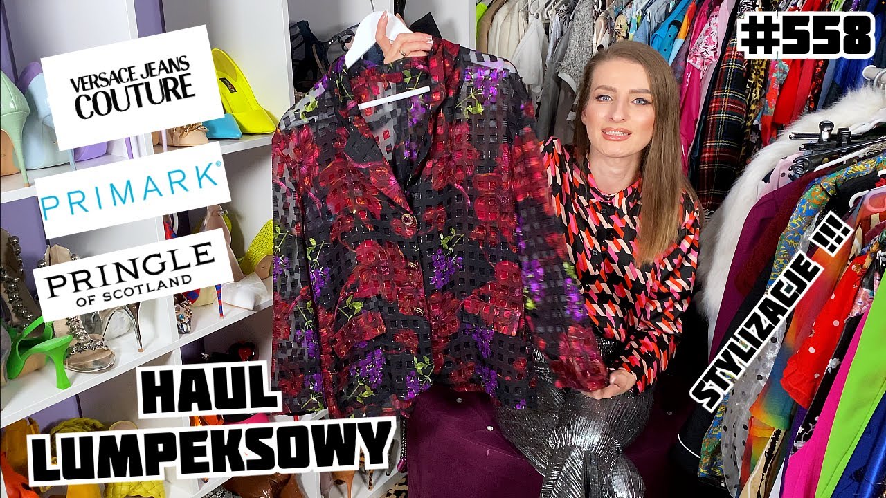 STYLIZACJE Z POŁYSKIEM ✨💄✨ HAUL LUMPEKSOWY 🛍️ KUPIŁAM KOLEJNĄ TOREBKĘ VERSACE JEANS COUTURE 👜 #558