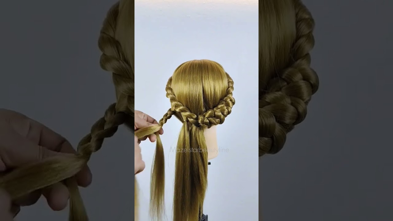Easy Braid Updo Wedding Hairstyle Tutorial 