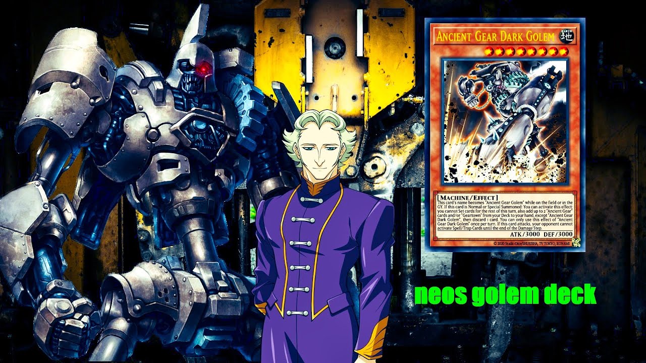 (YGOPRO) best Ancient Gear deck,post [LEDE] 2024,Ancient Gear Dark Golem