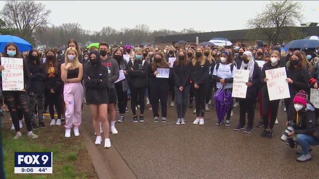 White Bear Lake students walk out after student sent anonymous racist messages | FOX 9 KMSP