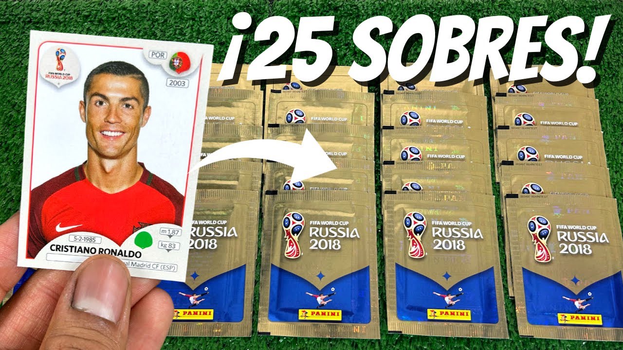 ¡SIUUUUU! ABRIMOS *25 SOBRES* Panini Mundial 2018 - Panini world cup 2018 sticker collection