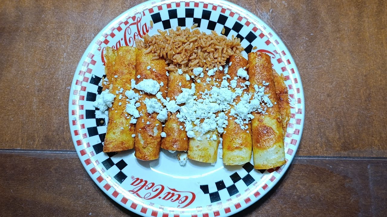 unas enchiladas de queso