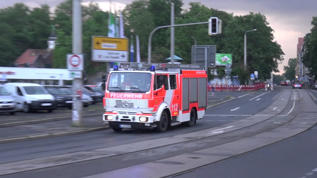 2x HLF FF Ost + DLK BF FW Süd Leipzig