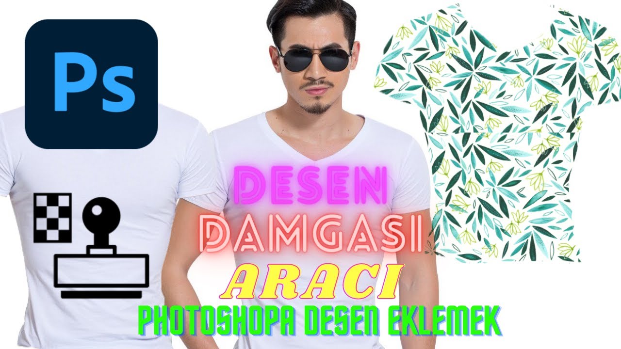 Photoshop Desen Damgası Aracı,Pattern Stamp Tool.Photoshop Desen Nasıl Yüklenir?Photoshop Dersleri.
