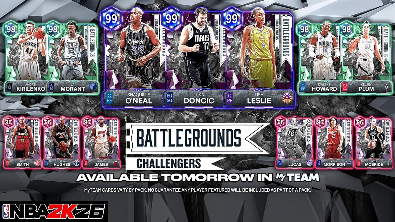 DARK MATTER LUKA DONCIC & SHAQ REVEALED FOR BATTLEGROUNDS CHALLENGERS PACKS IN NBA 2K26 MyTEAM!