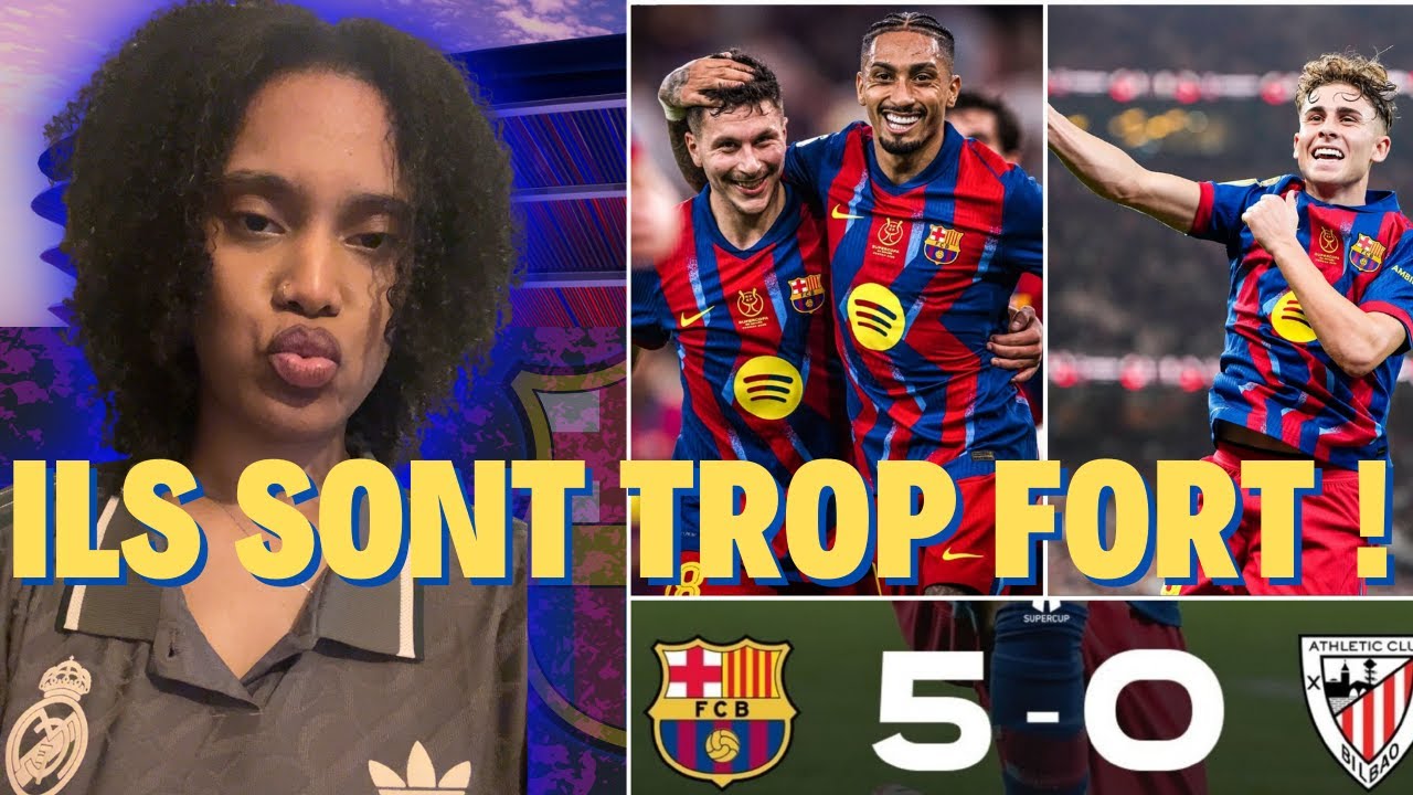 ILS ME SAOULENT, ILS SONT TROP FORT ! 😂😂 (FC BARCELONE 5-0 ATHLETIC BILBAO)