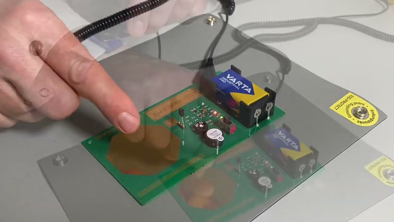 ESD demo board: clarification of invisible ESD-damages