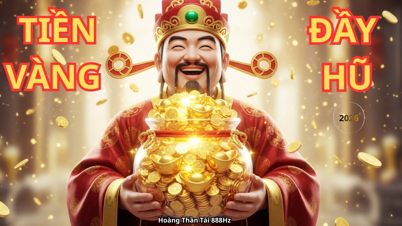 Nhạc Thần Tài 888Hz Mạnh Nhất 2026: Rước Hoàng Thần Tài, Tiền Vàng Đầy Hũ, Buôn May Bán Đắt
