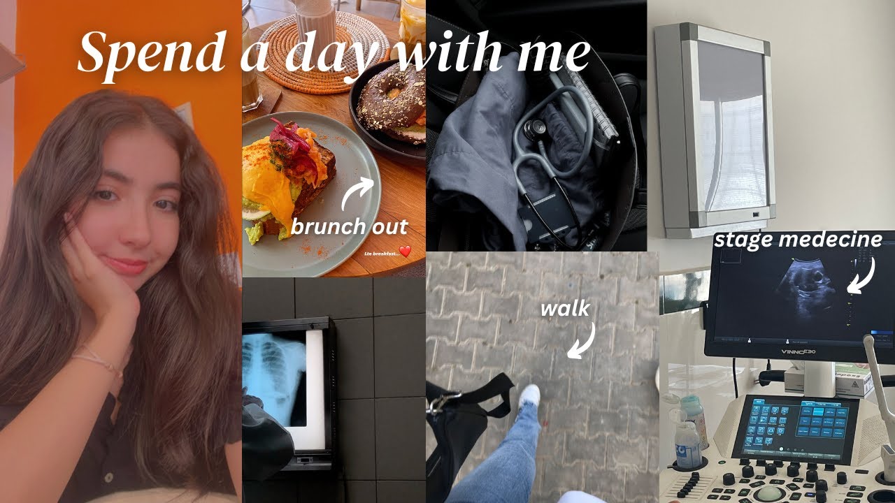 Spend a day with me👩‍⚕️ (stage medecine🩺, brunch out ☕️...)| دوزوا معيا نهاري كطالبة طب 