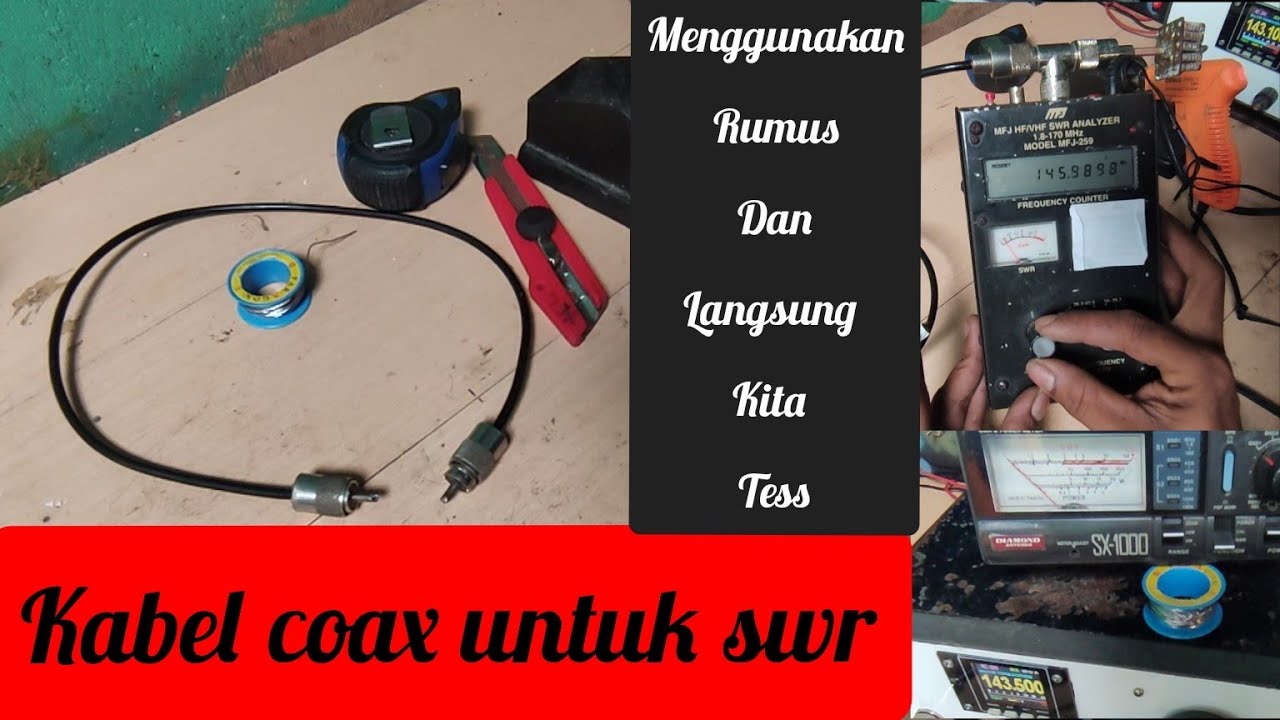 membuat kabel coax jumper / untuk SWR meter