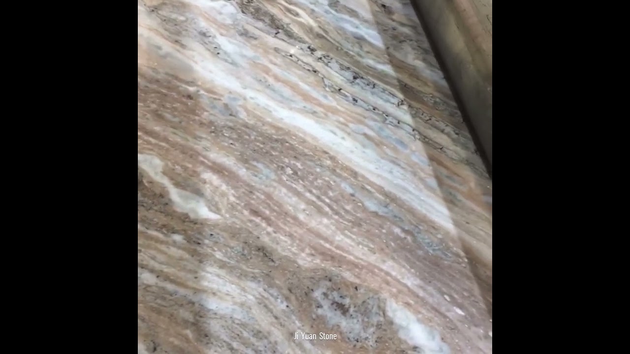Bookmatched Fantasy Brown Marble Stone Slab