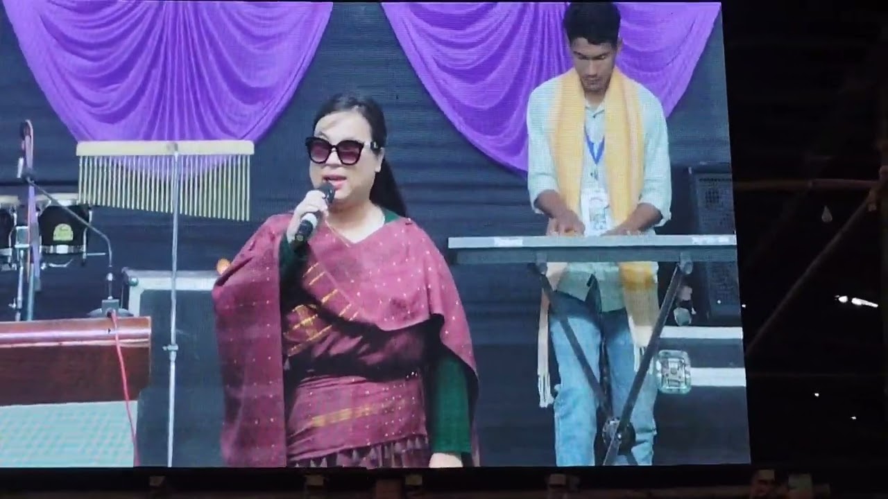 Beautiful Presentation of blind lady Mrs. Lino K. Awomi Basumatary at the 112th Annual Conference 