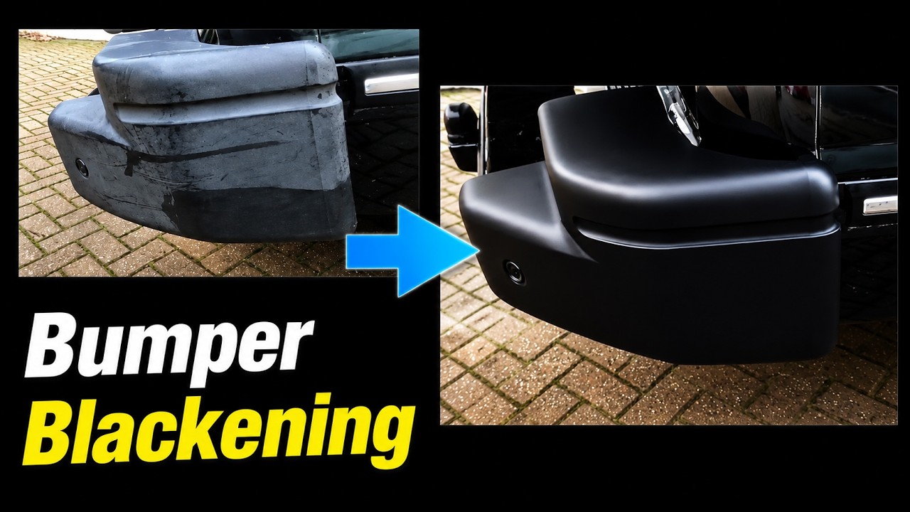 How to Blacken Car Bumpers - A Surprisingly Good Way