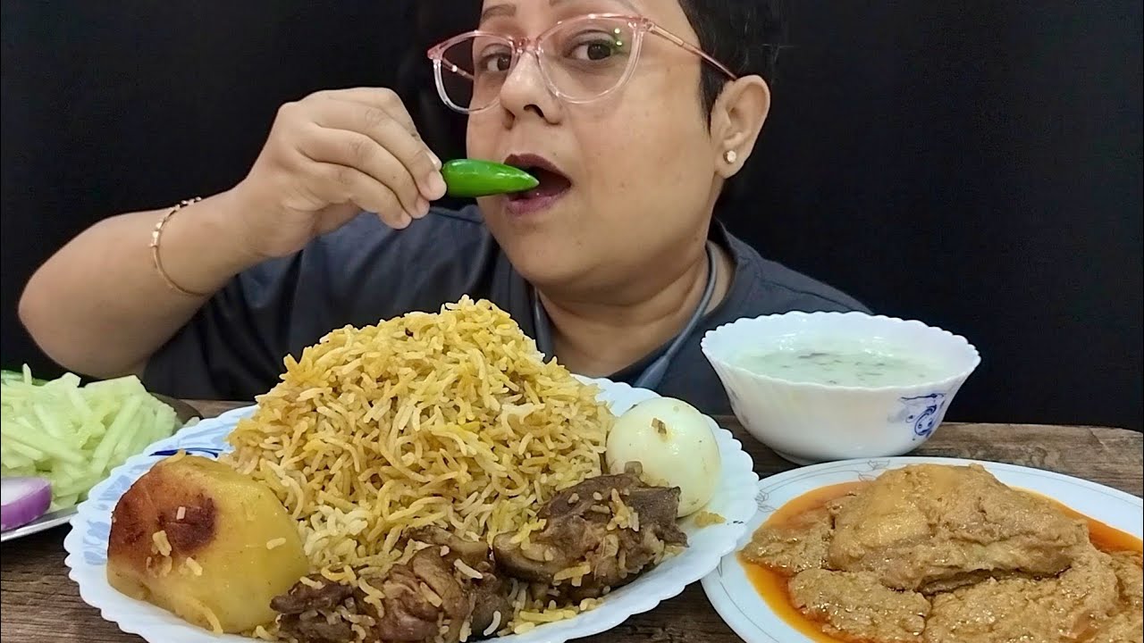 Mutton biryani and chicken chaap. Happy New Year