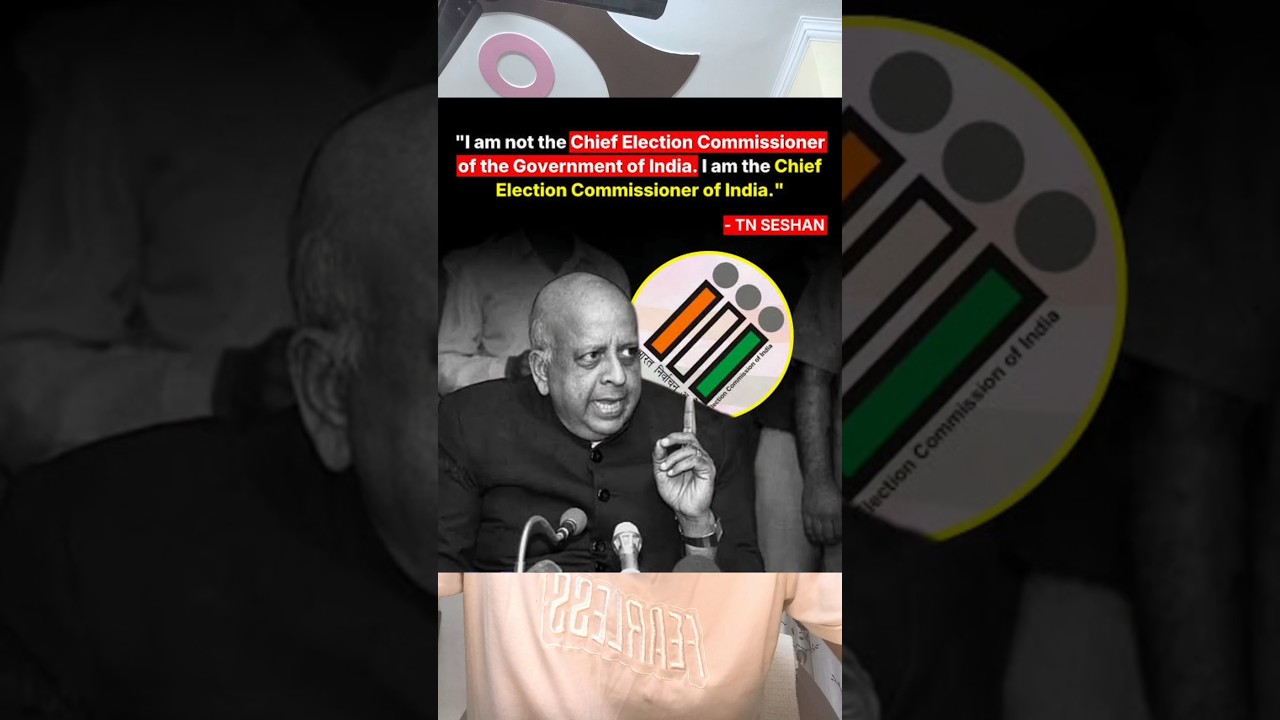 Gyanesh Kumar vs TN Seshan as Chief Election Commissioner #shorts